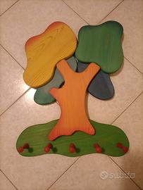 appendiabiti a forma di albero