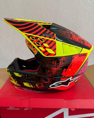 Casco S-M5 SOLAR FLARE ECE ALPINESTARS NUOVO