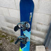 Snowboard Rossi con attacchi 126 cm