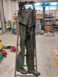 Wader pesca in neoprene stivali integrati tg 44/45