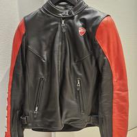 Giacca Pelle DAINESE DUCATI Nero rosso