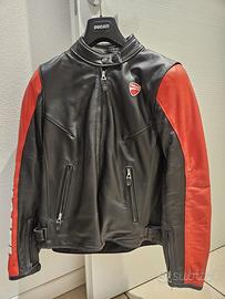 Giacca Pelle DAINESE DUCATI Nero rosso