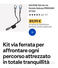 Kit ferrata salewa nuovo