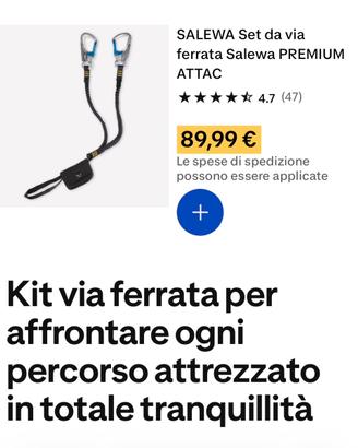 Kit ferrata salewa nuovo
