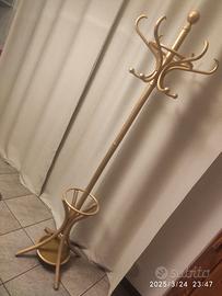 attaccapanni appendiabiti stile thonet dorato