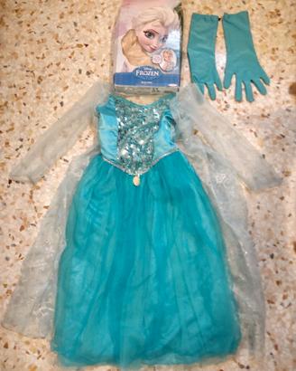 Vestito carnevale Disney Frozen Elsa + parrucca
