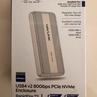 Box Wavlink RAPIDFIRE T5 SSD USB4 V2 NVMe