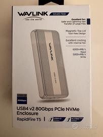 Box Wavlink RAPIDFIRE T5 SSD USB4 V2 NVMe