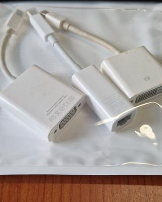 Set di 3 adattatori Apple Mini DisplayPort VGA/DVI