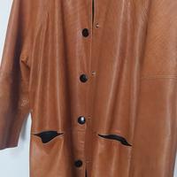 Giacca lunga pelle vintage