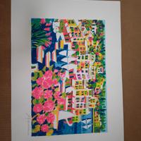 Athos Faccincani Portofino serigrafia