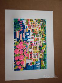 Athos Faccincani Portofino serigrafia