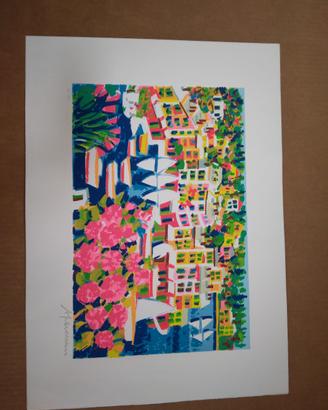Athos Faccincani Portofino serigrafia