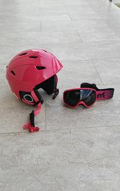 Casco e maschera sci