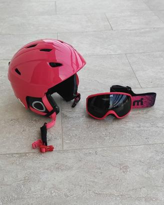 Casco e maschera sci