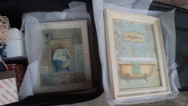 Quadri Shabby soggetto bagno