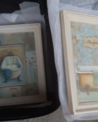 Quadri Shabby soggetto bagno