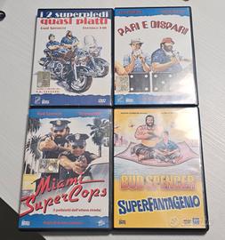 LOTTO 4 DVD BUD SPENCER E TERENCE HILL COME NUOVI