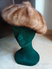 cappello visone donna