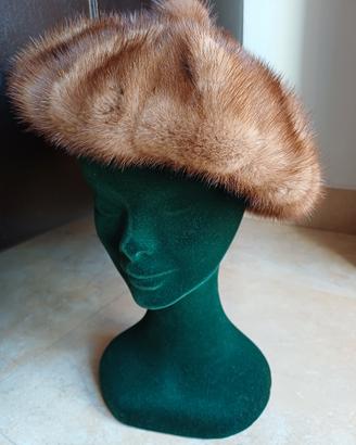 cappello visone donna