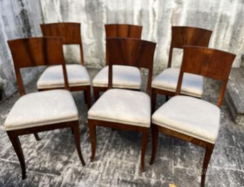 Sedie antiche con poltroncina