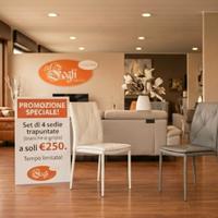 Set 4 Sedie Ecopelle Trapuntate – Design & Qualità