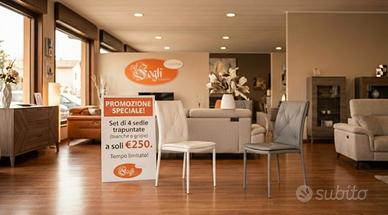 Set 4 Sedie Ecopelle Trapuntate – Design & Qualità