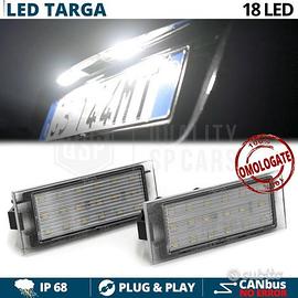 Luci Targa LED per Renault Bianca Potente Canbus