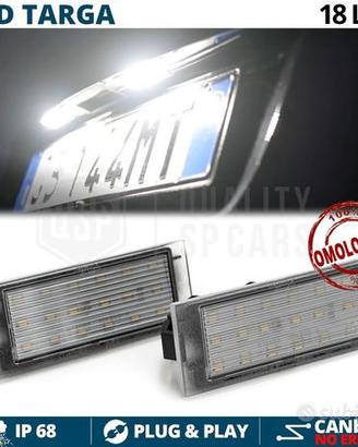 Luci Targa LED per Renault Bianca Potente Canbus
