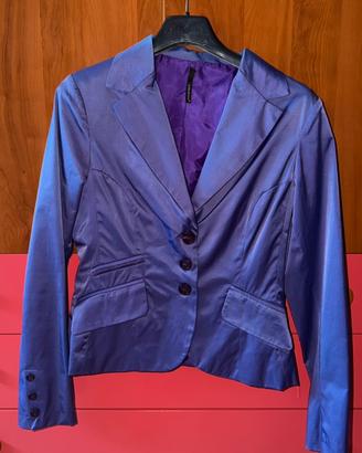 Giacca Pepe Jeans viola satinata elegante – tg 44
