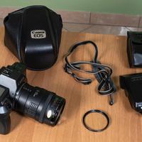 Canon EOS 600 analogica completa di zoom e flash