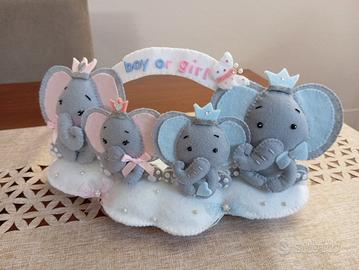 decorazione scenografica per Gender Reveal party