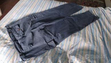 Pantaloni NAPAPIJRI - Tg.L "M-Dru" bluè Cotone Top