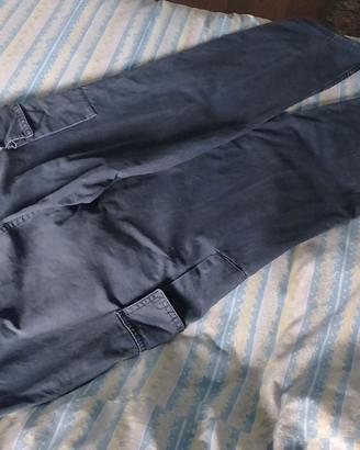 Pantaloni NAPAPIJRI - Tg.L "M-Dru" bluè Cotone Top