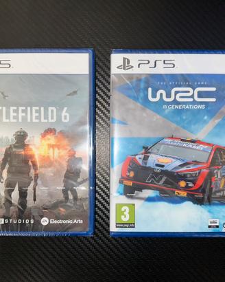 Battlefield 6 e WRC Generations PS5 - NUOVI