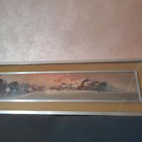 Olio su Tela FRANCO PAPÀ Quadro Moderno d'Arredo