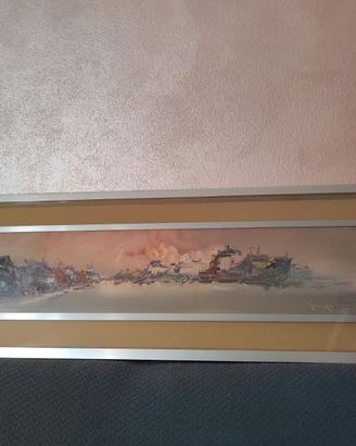Olio su Tela FRANCO PAPÀ Quadro Moderno d'Arredo