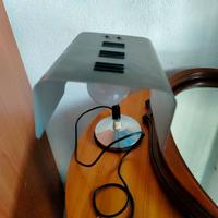 Lampada vintage alluminio nera e grigio