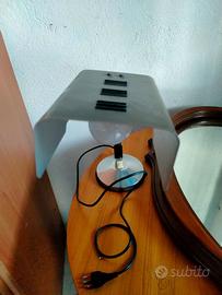 Lampada vintage alluminio nera e grigio