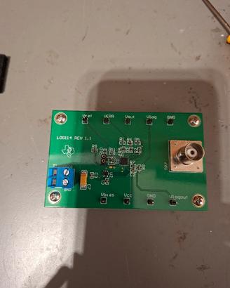 scheda sviluppo amplificatore logaritmico