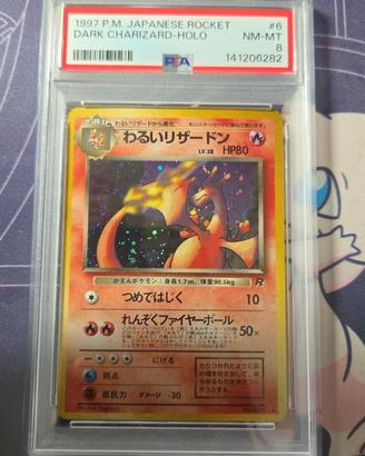 Pokémon Card Dark Charizard 6 Holo Psa8