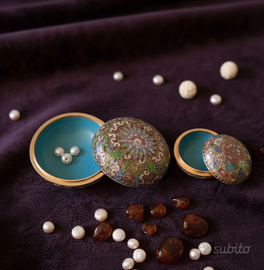 Scatole Porta Gioie/Portapillole in Cloisonné Cine