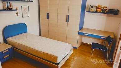 Letto singolo Zalf 90x200 con rete a doghe Arredamento e