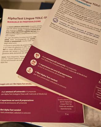ALPHA TEST LINGUE 