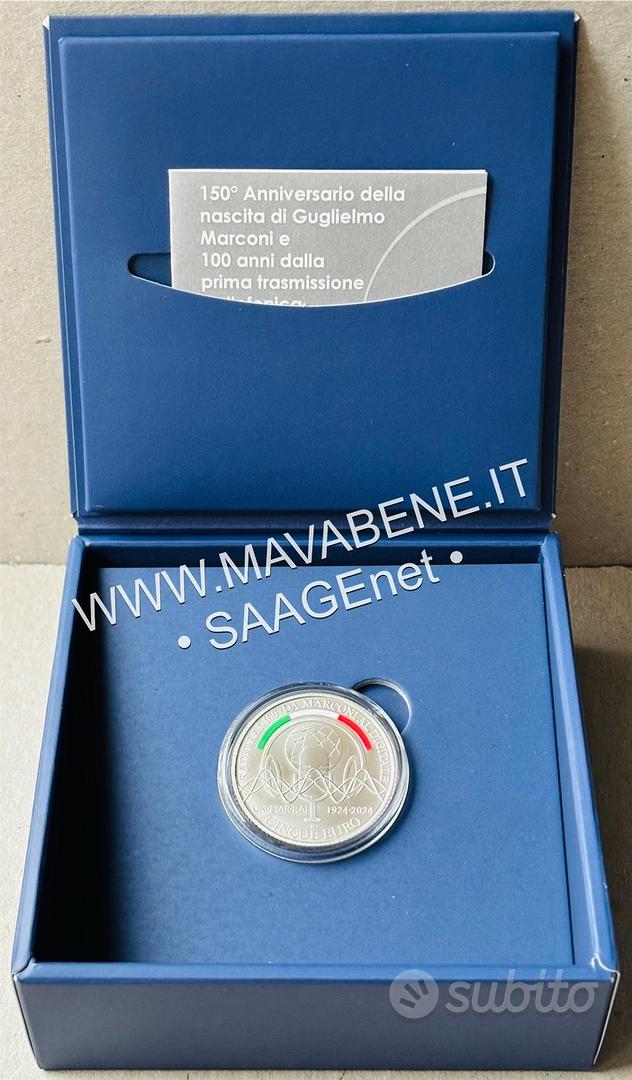 Portachiavi Con Moneta Argento 5 Euro - Europa Del Lavoro 2003, Collezione Numismatica