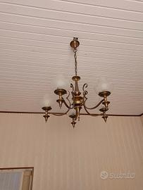 Lampadario in ottone