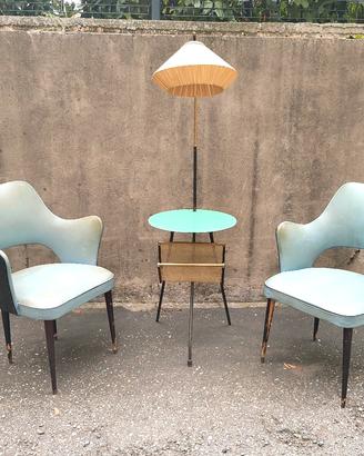 Coppia di poltroncine design vintage anni 50 