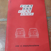 Manuale uso e manutenzione fiat 500L 1971 original