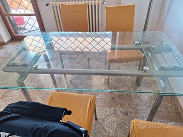 tavolo vetro effe zeta 