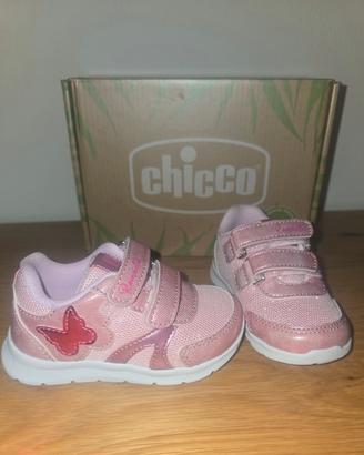 Scarpe bimba 21 rosa chiusura a strappo Chicco